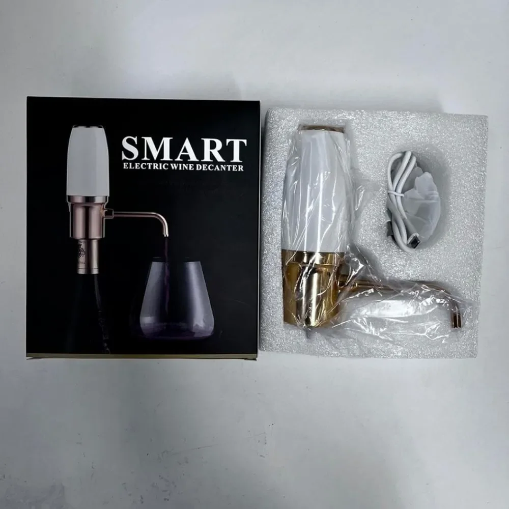 ELECTRIC WINE AERATOR DECANTER POURER AUTOMATIC DISPENSER with USB RECHA…